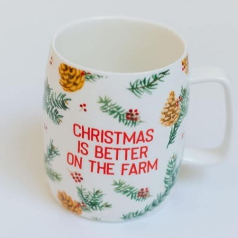 Christmas Is Better On The Farm Organic Ceramic Mug
