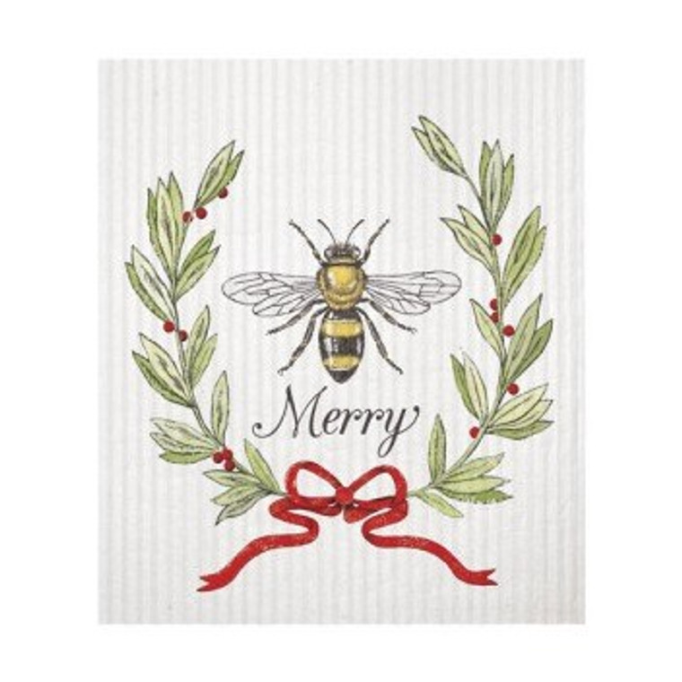 Bee Merry Sponge Cloth by Mary Lake Thompson