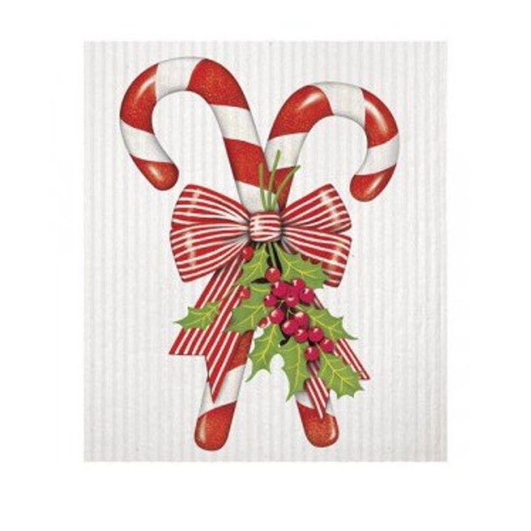 Candy Cane Sponge Cloth by Mary Lake Thompson