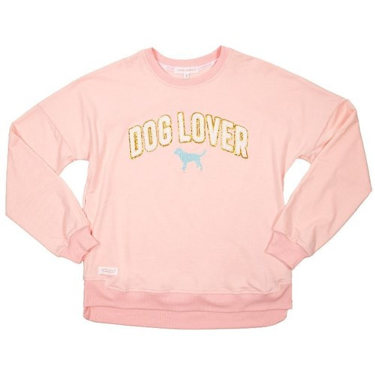 Simply Southern Sparkle Pink Dog Lover Crew