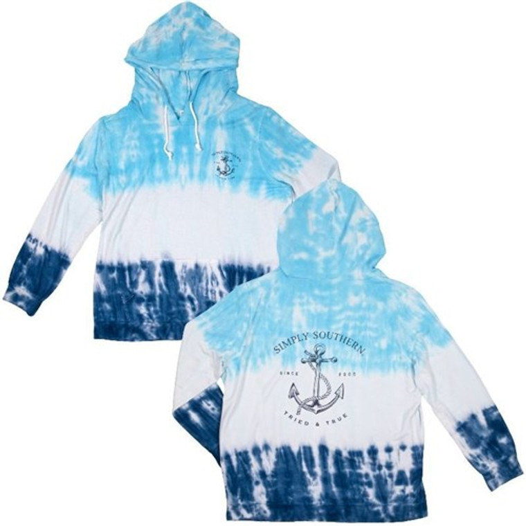 Simply Southern Supersoft Blue Hoodie
