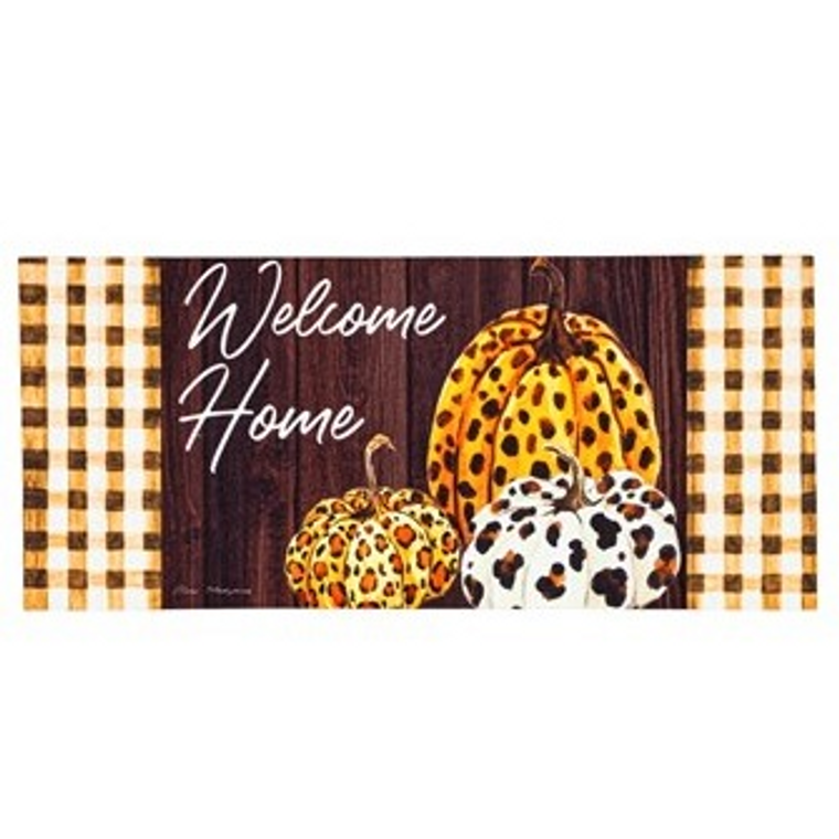 Welcome Home Brown Pumpkins Sassafras Switch Mat