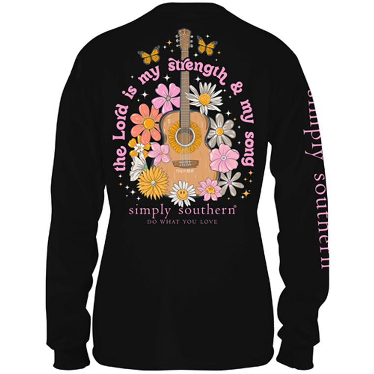 The Lord is My Strength and My Song Long Sleeve Tee by Simply Southern