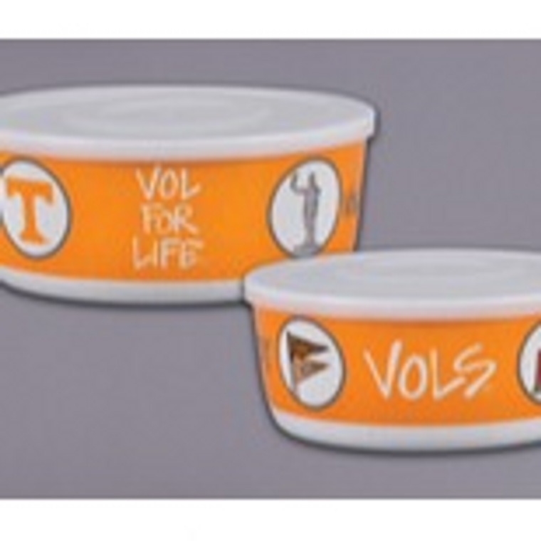 University of Tennessee Pet Bowls (Set of Two)