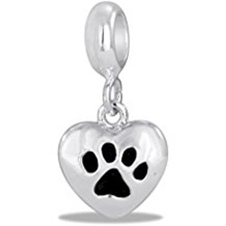 Heart Dog Davinci Bead