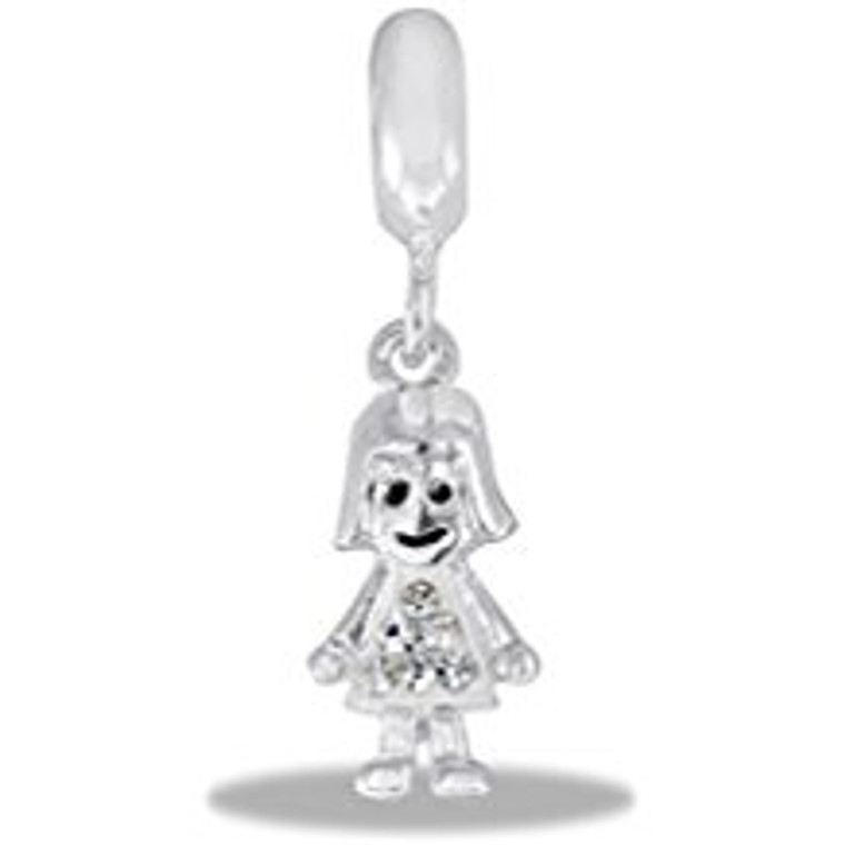 April Dangle Girl Davinci Bead