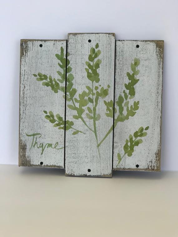 Thyme Herb Garden Plaque
