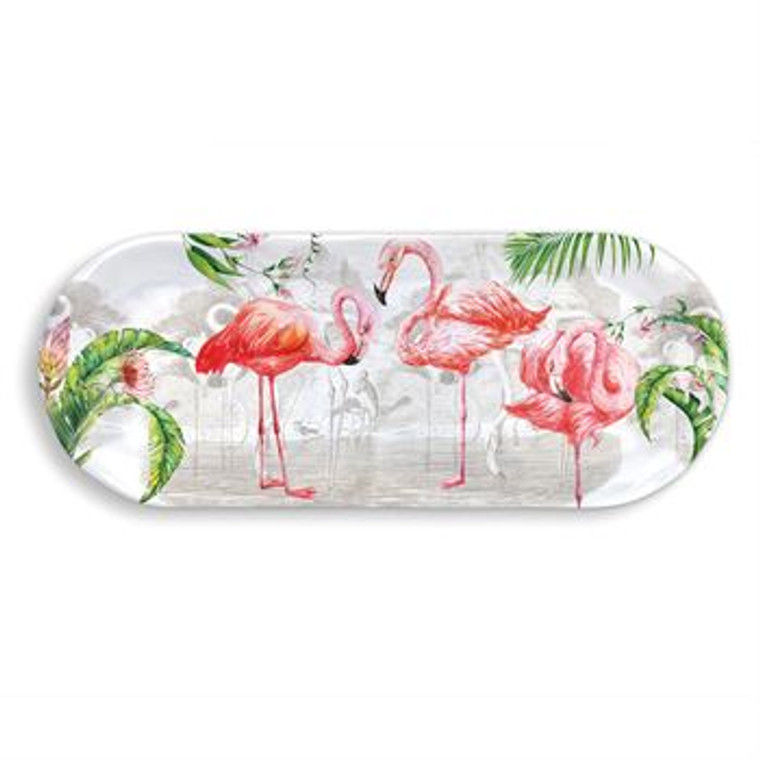 Flamingo Melamine Tray by Michel Designs