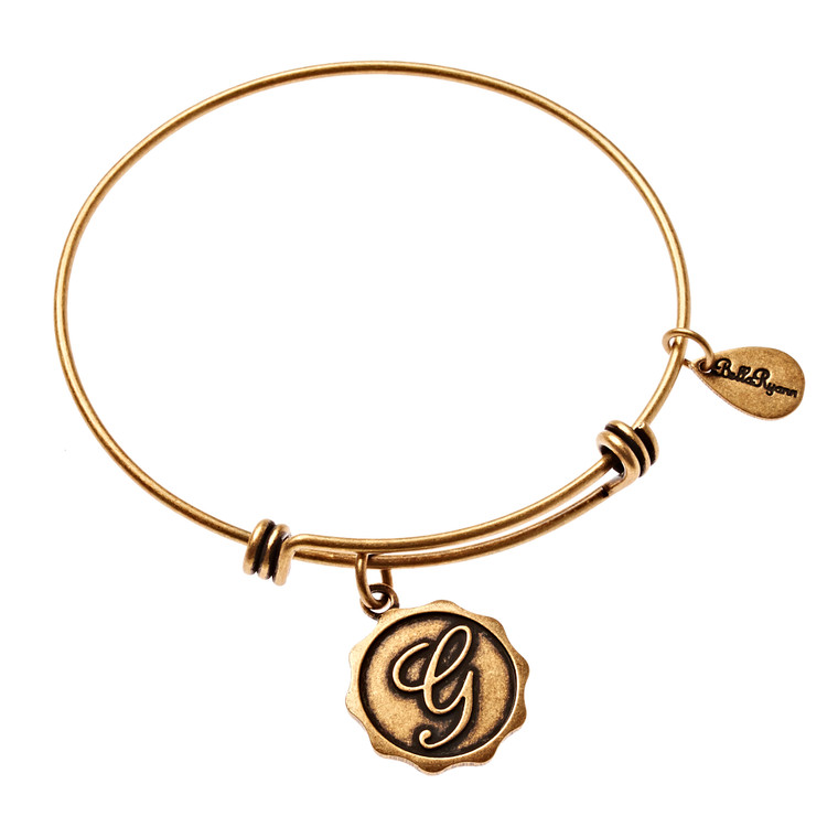 Gold Bangle Letter G - BR