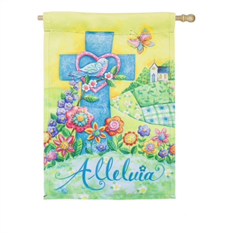 Easter Alleluia Decor Flag