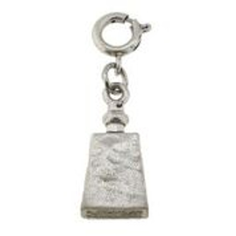 JM Silver Cow Bell Charm