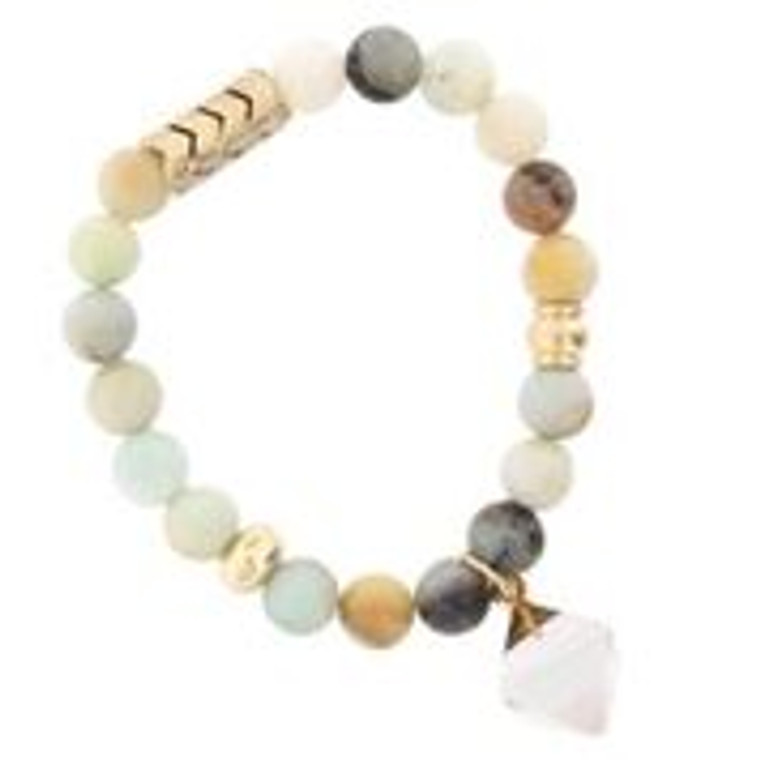 Amazonite Beaded Stretch Bracelet