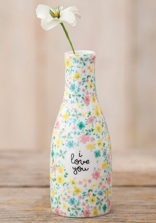 Bud Vase I Love You Floral