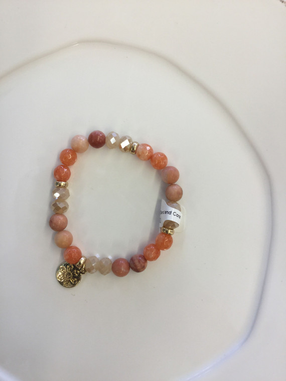 Sand and Coral Stax Bracelet