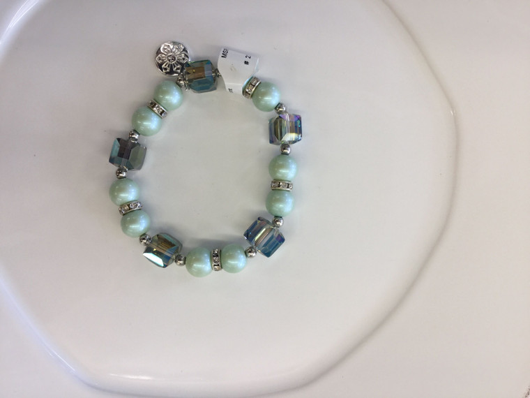 Elegant Spearmint Stax Bracelet