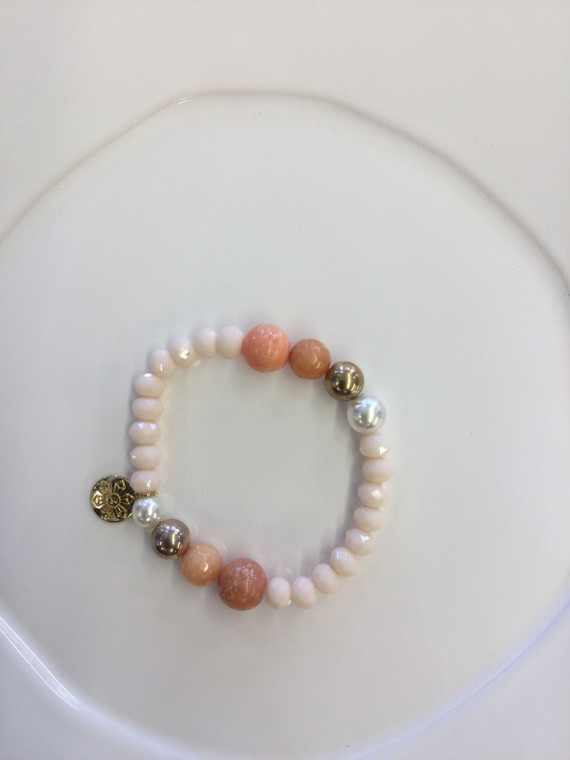 Moons of Coral Stax Bracelet