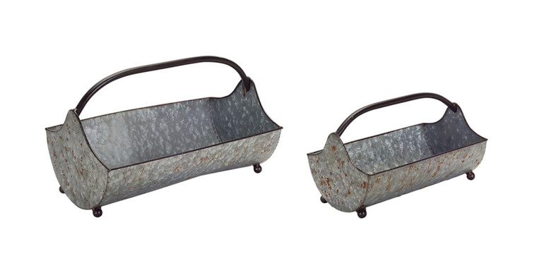 Tin Carrying Trays 16"Metal