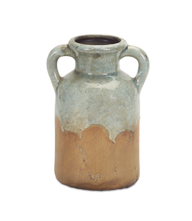Rustic Jar w/handle-7"Clay