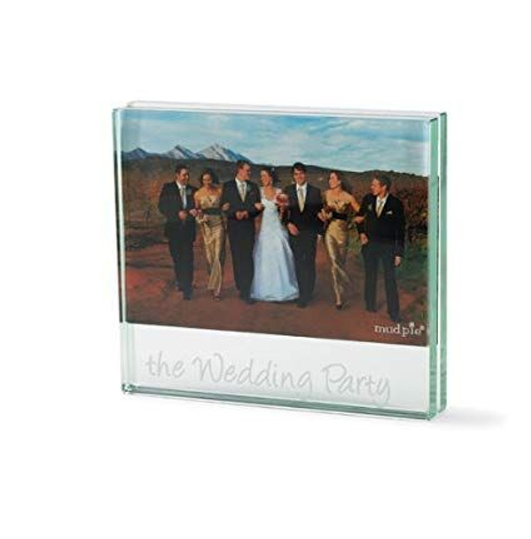 The Wedding Party Glass Frame Etched