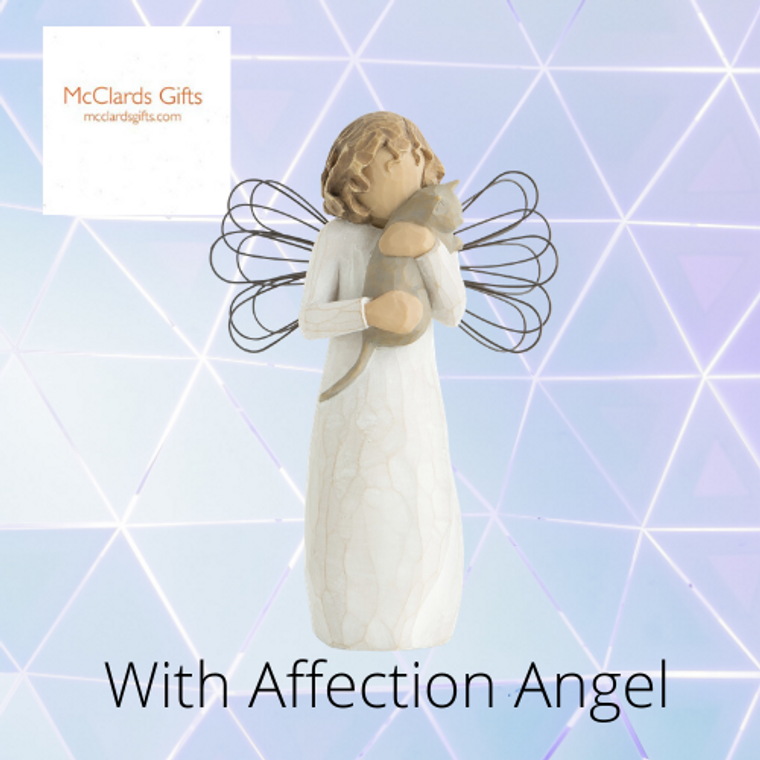 A gift to celebrate friendships. Especially nice for pet lovers! Willow Tree angels resonate with many cultures and ages of people. To some they represent protection, to some they are an outward reminder of inner peace, and to some they represent a way to remember those who have left this earth. A gift of Willow Tree® communicates beyond words.