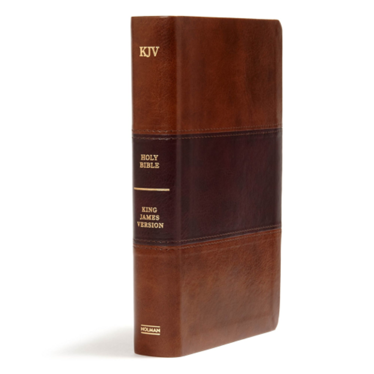 KJV Large Print Per. Size Reference Bible Saddle Brown Leathertouch Indexed