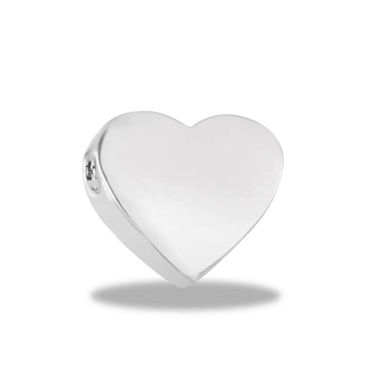 Silver Heart Spacer Davinci Bead