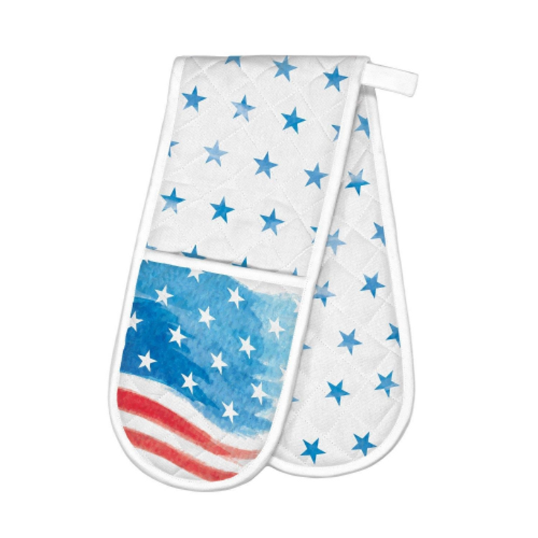 Red, White & Blue Double Oven Glove