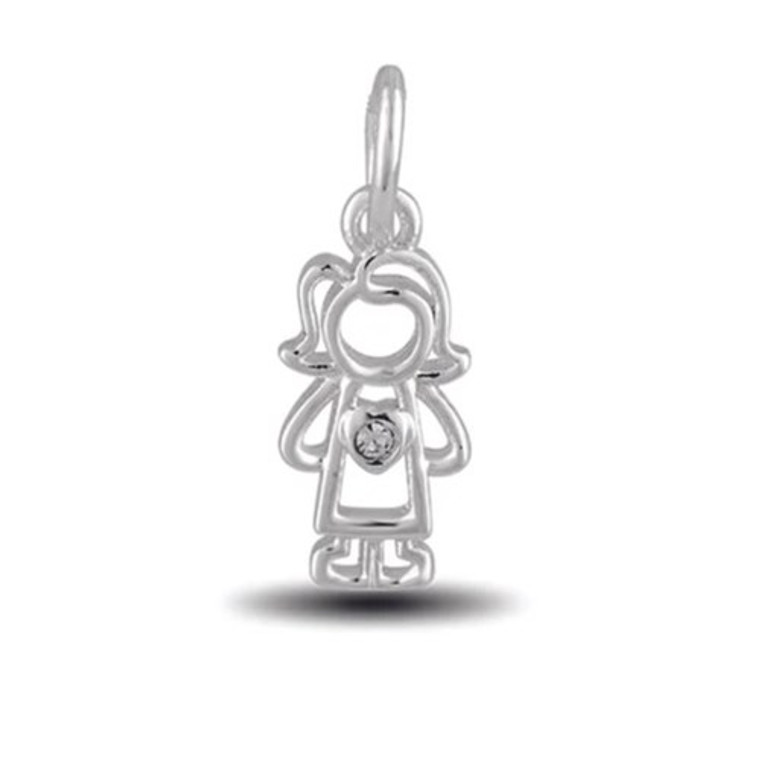 Mom Girl Dangle Davinci Bead