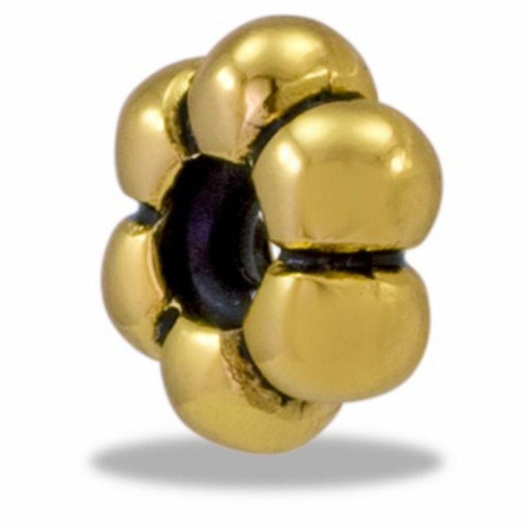 Gold Flower Stopper Davinci Bead