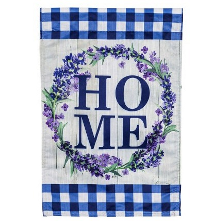 Purple Home Garden Flag