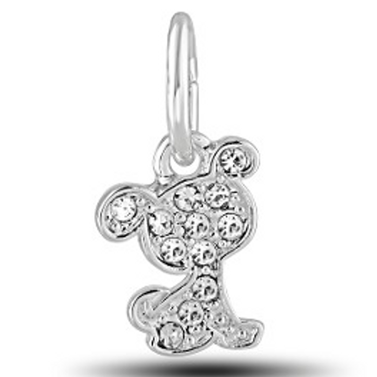 Dog CZ Cutout Davinci Bead