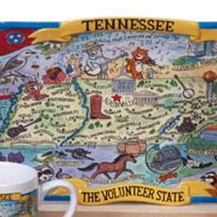 Tennessee Souvenir Rect Platter