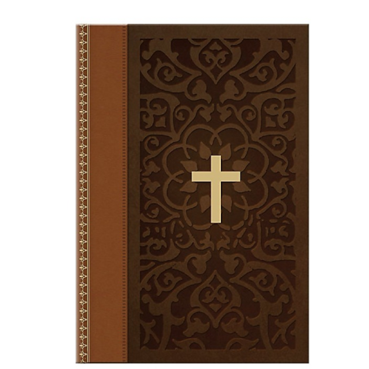 KJV Large Print Compact Bible, Brown/Tan LT