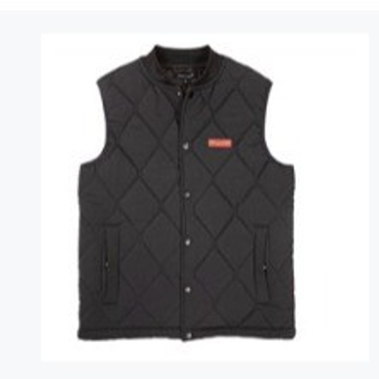 Men's Quilted Vest Black Simply Southern