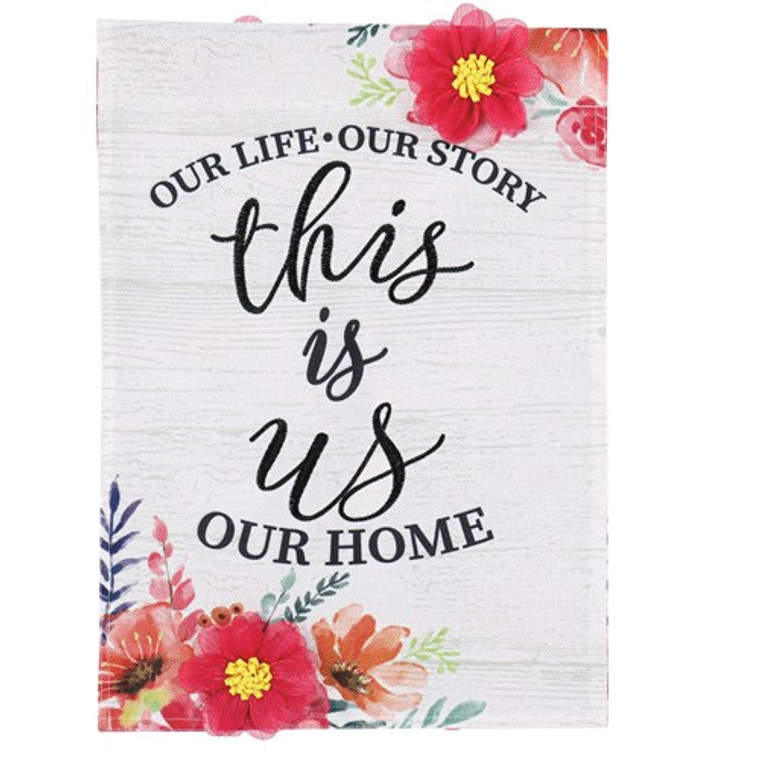 This is Us Garden Burlap Garden Flag