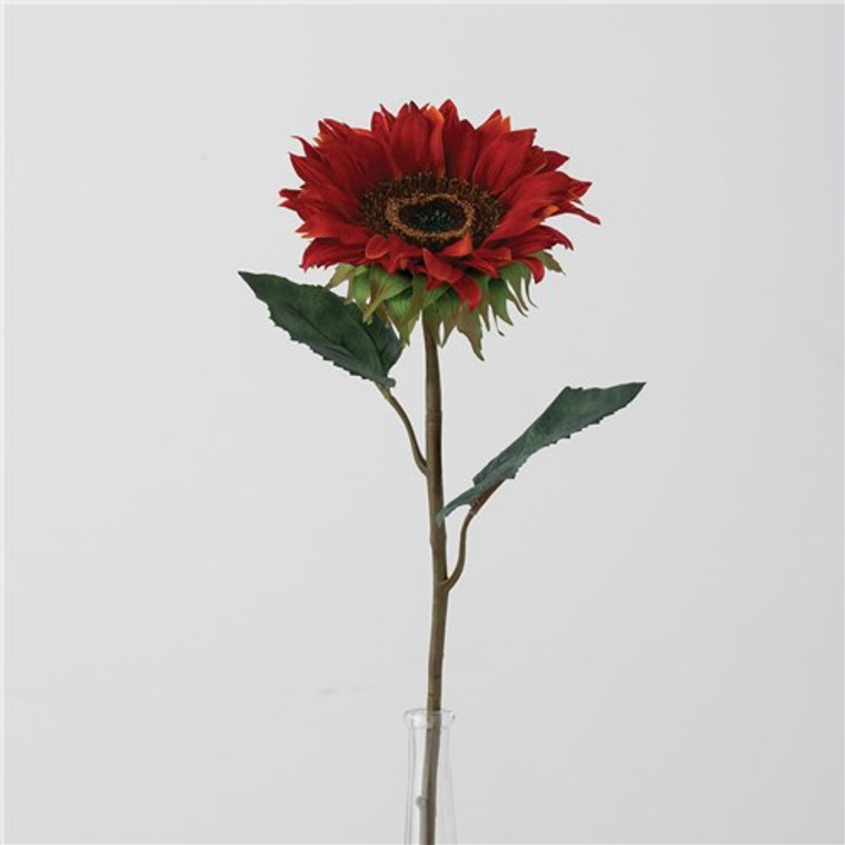 Sunflower Stem Red  9" L X 7" W X 27"H