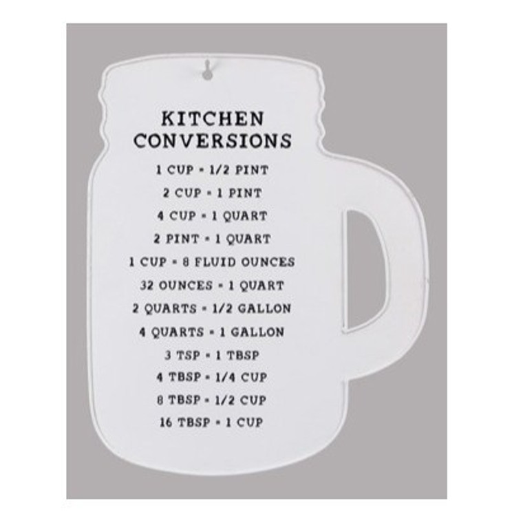 Metal Mason Jar Kitchen Conversation Sign