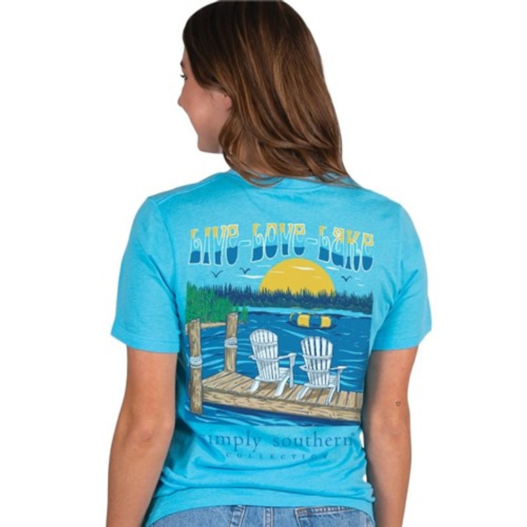 Lake Turquoise Short Sleeve Tee by Simply Southern