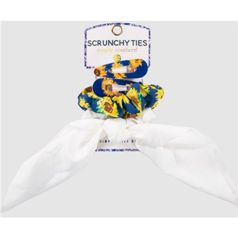Simply Southern Sunflower Scrunchy Ties