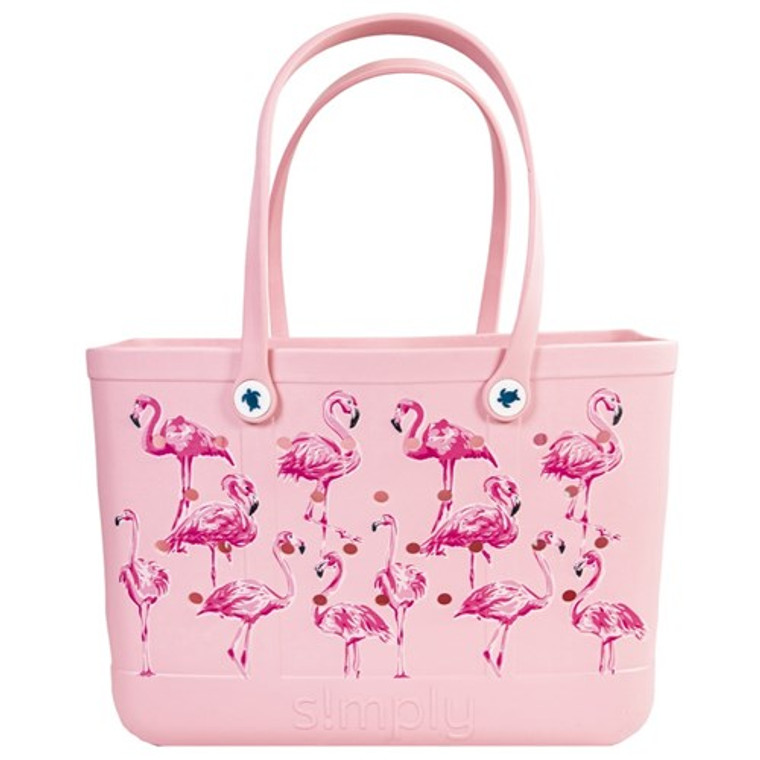 Simply Southern Large Flamingo Tote
