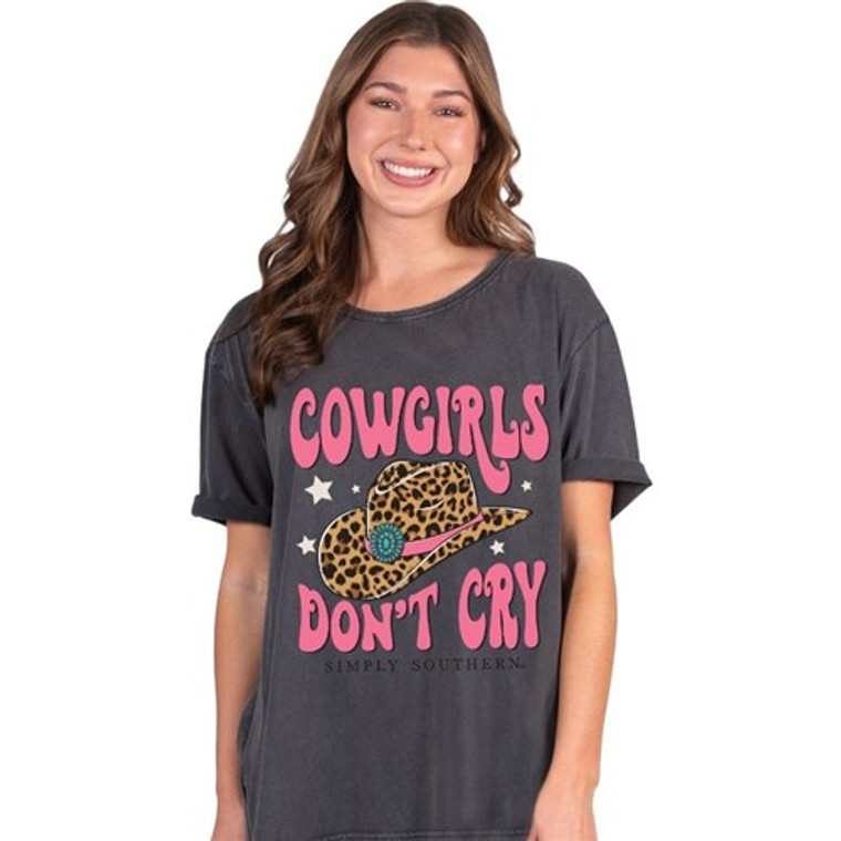 Simply Southern Cowgirl Don't Cry One Size Fits Most Shirt