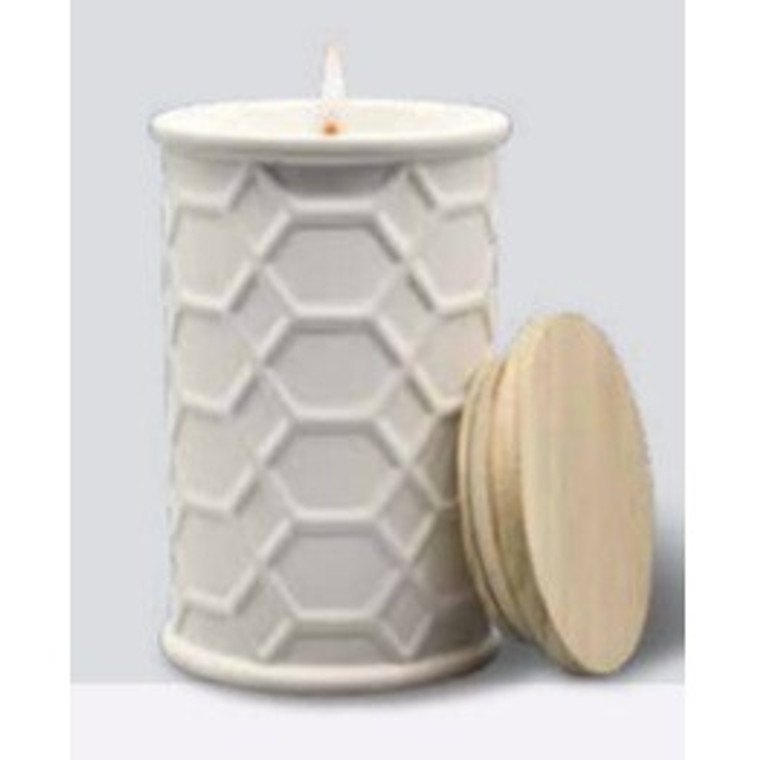 Swan Creek White Collection Luscious Lemon Vanilla Round Candle