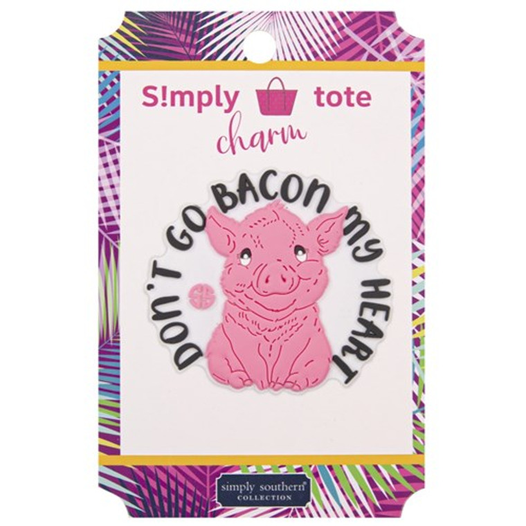 Simply Southern Don't Go Bacon My Heart Tote Charm