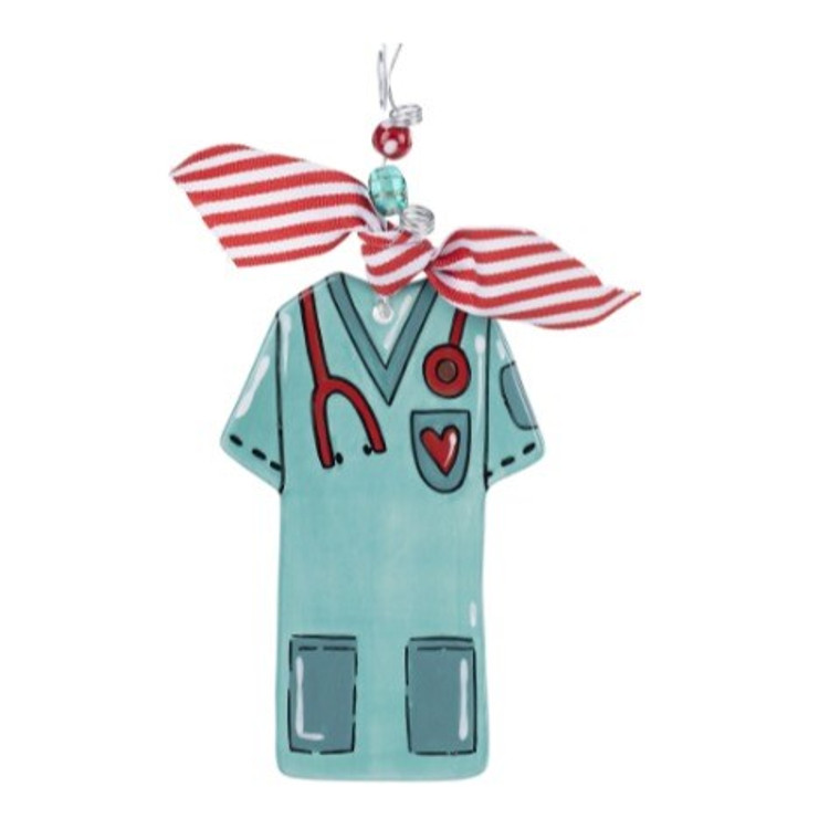 Nurse/Dr Scrubs Flat Ornament