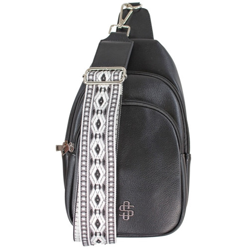 Simply Southern Leather Black Sling Bag - McClard display picture 2