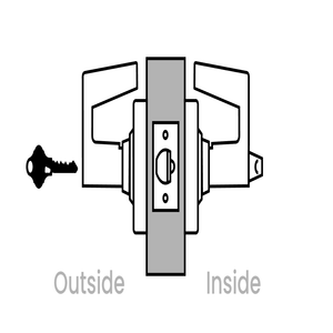 Schlage ALX53 Entrance Lock | FSIC Cylinder | Saturn Lever | Satin Nickel (619) | Grade 2