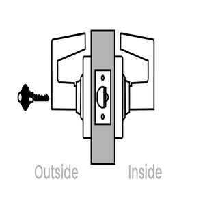 Schlage ALX70 Classroom Lock | FSIC Cylinder | Saturn Lever | Satin Chrome (626) | Grade 2