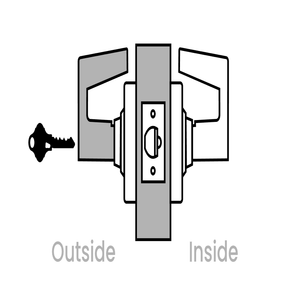 Schlage ALX80 Storeroom Lock | FSIC Cylinder | Saturn Lever | Satin Nickel (619) | Grade 2