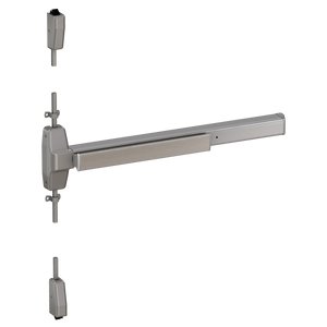 Von Duprin 7827 Wide Stile Surface Vertical Rod Exit Device, Lever Classroom, 36 Inch (3 Foot), Satin Aluminum, RHR - Right Hand Reverse