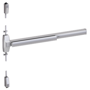 Von Duprin 7827 Wide Stile Surface Vertical Rod Exit Device, Lever Classroom, 48 Inch (4 Foot), Satin Chrome, RHR - Right Hand Reverse